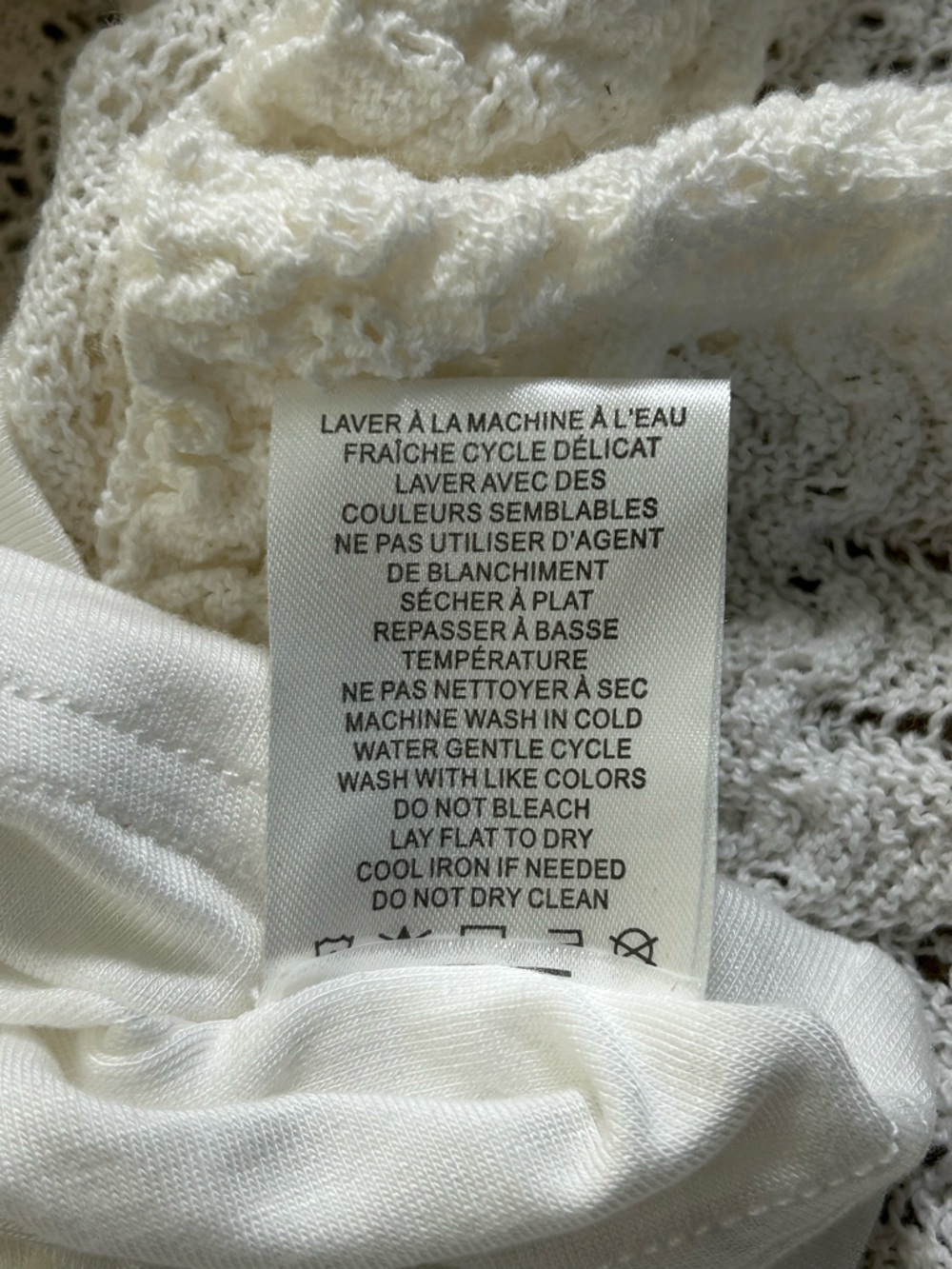 HOUSE OF HARLOW 1960 NWT NEW Ivory Lace Knit Midi Skirt Mermaid Hem Boho M - Picture 10 of 12